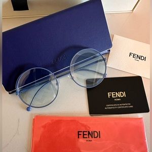 🎉Like NEW FENDI FF0343/S MVU7R Blue Women Sunglasses